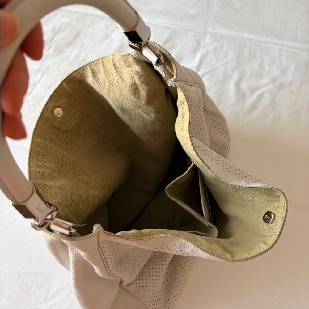 YSL Roadie Hobo Bag - White - Picture 4 of 11